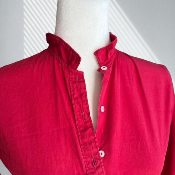 Vintage 60s shipn shore red button up - Picture 2 of 3